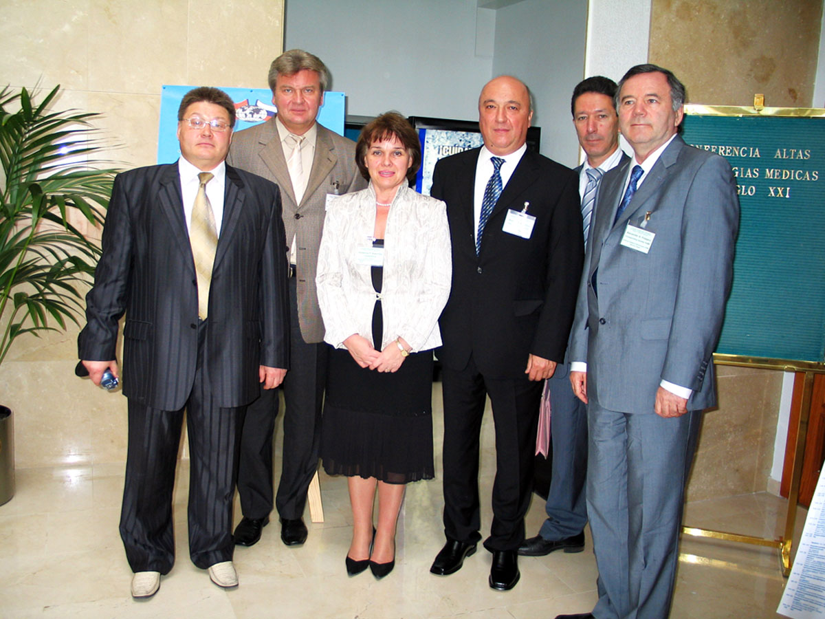 Открытие четвертой международной конференции «Высокие медицинские технологии XXI века» 31 октября 2005 года
